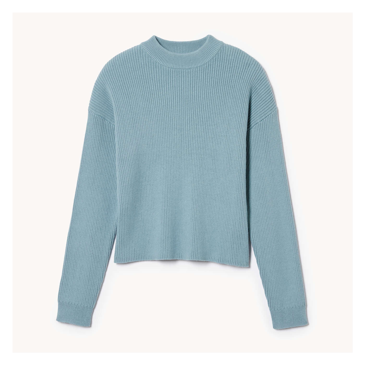 Baby blue cropped sweater best sale